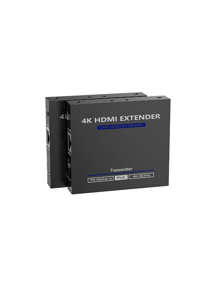 لينكينج ممدد HDMI لمسافة 70 متر عبر CAT6 بدقة 4K@60Hz HDR موديل LKV565P من LENKENG - Image 1