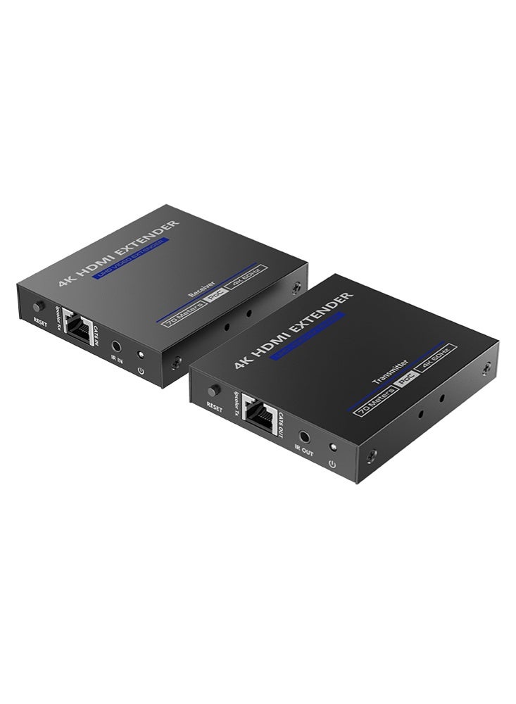 لينكينج ممدد HDMI لمسافة 70 متر عبر CAT6 بدقة 4K@60Hz HDR موديل LKV565P من LENKENG - Image 2