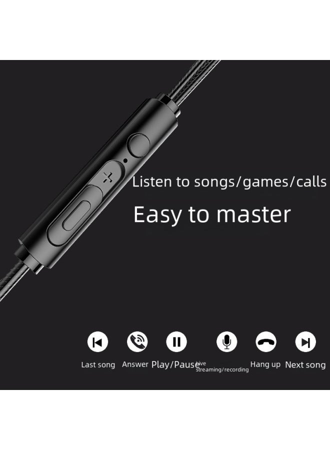 نيوترل سماعات داخل الأذن مع مضخم صوت للغمس، للألعاب، متوافقة مع أجهزة آبل وسامسونج وفيفو وهواوي، سماعات رياضية سلكية للهواتف المحمولة - Image 2