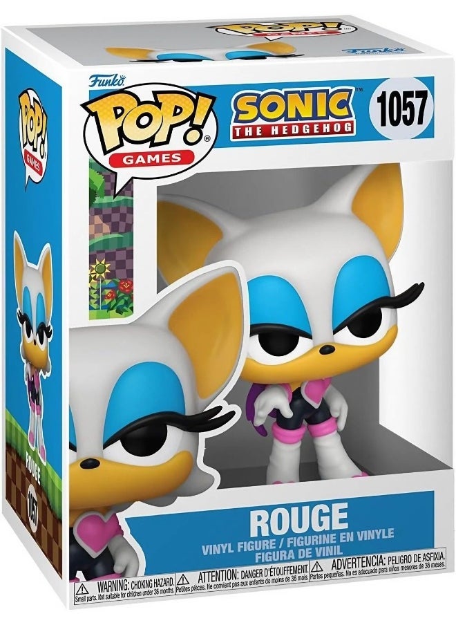Funko - Funko POP! Games Sonic the Hedgehog Rouge Vinyl Figure (10.4 cm) - Image 1