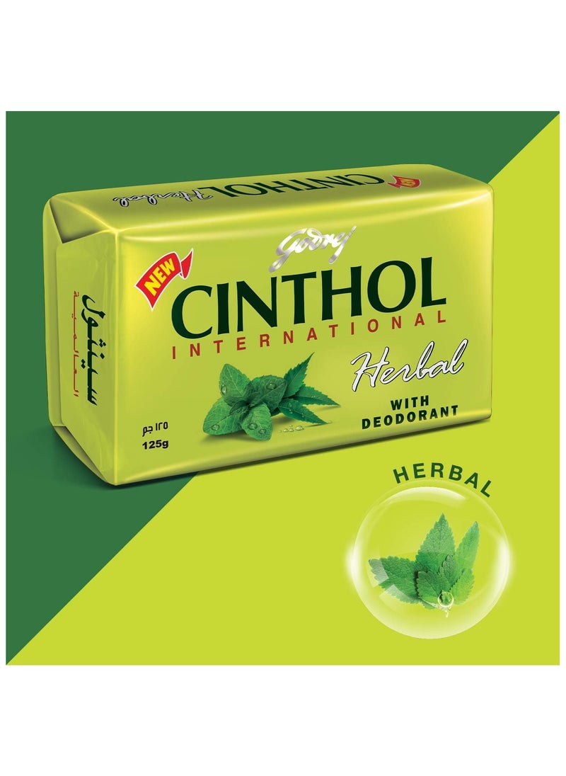 Godrej Cinthol Soap Herbal 125g Pack- 6  - Image 2