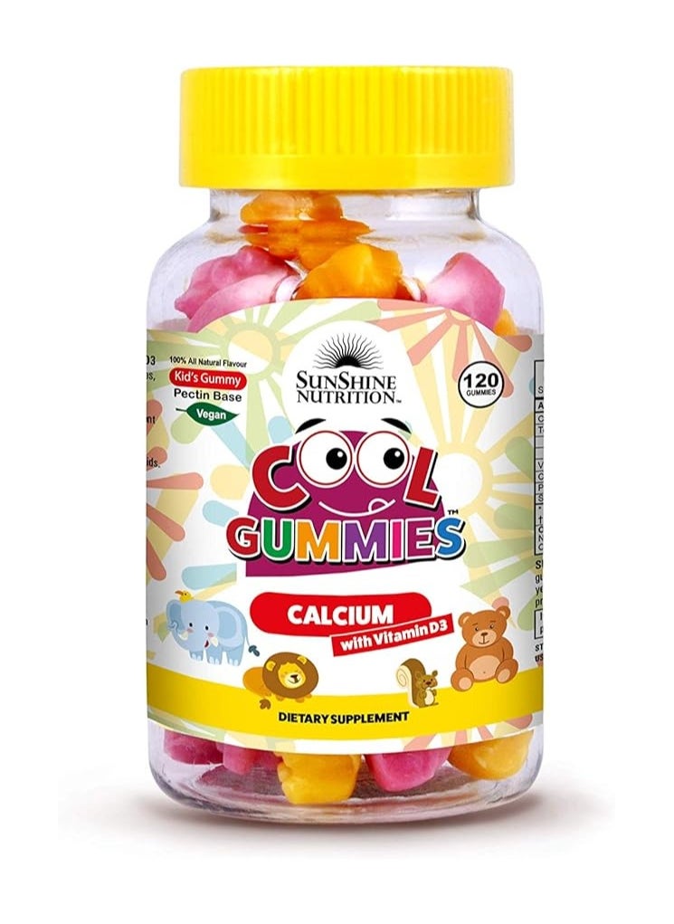 SUNSHINE NUTRITION Cool Gummies Calcium With D3, 120'S  - Image 1
