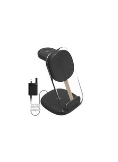 Generic Magnetic 3 In 1 Wireless Charger With Power Adaptor  - Image 2