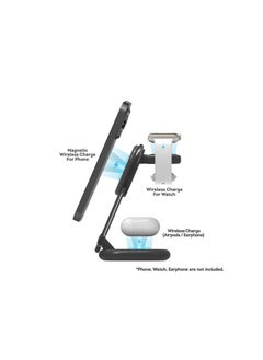 Generic Magnetic 3 In 1 Wireless Charger With Power Adaptor  - Image 4