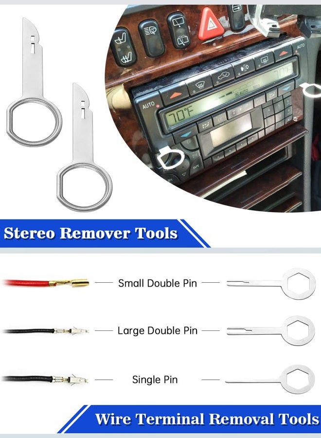 Poraxy 19Pcs Trim Removal Tool,Car Panel Door Audio Trim Removal Tool Kit, Auto Clip Pliers Fastener Remover Pry Tool Set with Storage Bag - Image 5