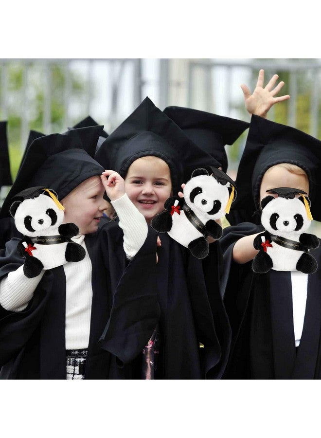 Sawowkuya Sawowkuya Graduation Panda Bear with Black Cap Graduation Gift 9 Inch Stuffed Animal Plush Panda Bear Class of 2025 Decoration for Kindergarten Elementary High School College  - Image 5