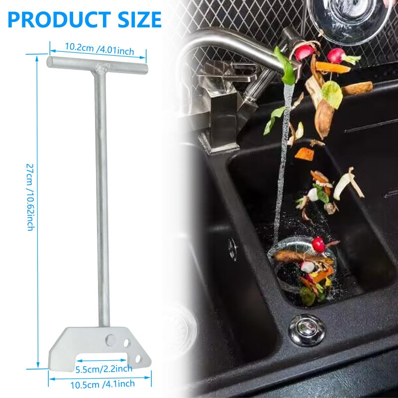 Kujunpao Garbage Disposer Unjamming Wrench Compatible for Moen Garbage Disposals,Conveniently Removes Kitchen Sink Clogs and Clutter from Above The Sink - Image 3