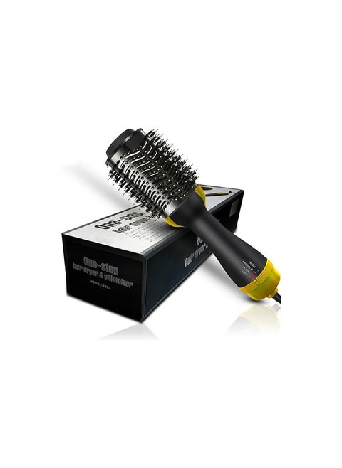 One - Step Hot Air Comb, Dry, Straighten, and Curl, Less Time, Less Damage, Effortless Styling for Dazzling Results, model: 5253 (Gold)