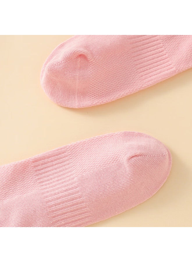 Red Bean Children's Socks Summer Thin Boys And Girls Mesh Breathable Cotton Socks Baby Mid-tube Four Seasons Socks W5028 22-24 - Image 4