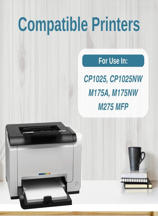 Print Page 126A Toner Cartridge Compatible for CE310A for Color LJ Printers CP1025, CP1025NW, M175A, M175NW, M275MFP (126A - Black) - Image 2