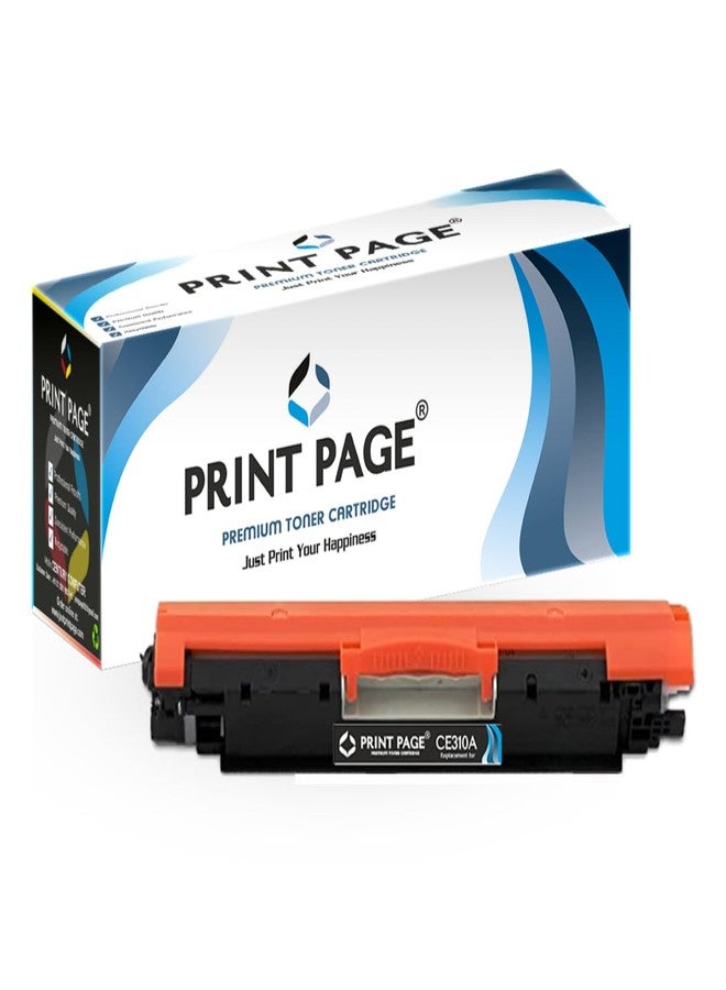 Print Page 126A Toner Cartridge Compatible for CE310A for Color LJ Printers CP1025, CP1025NW, M175A, M175NW, M275MFP (126A - Black) - Image 1