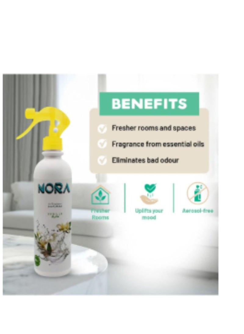 NORA Vanilla Air Freshener Spray 460ML Long-Lasting Fresh Scent for Home and Office