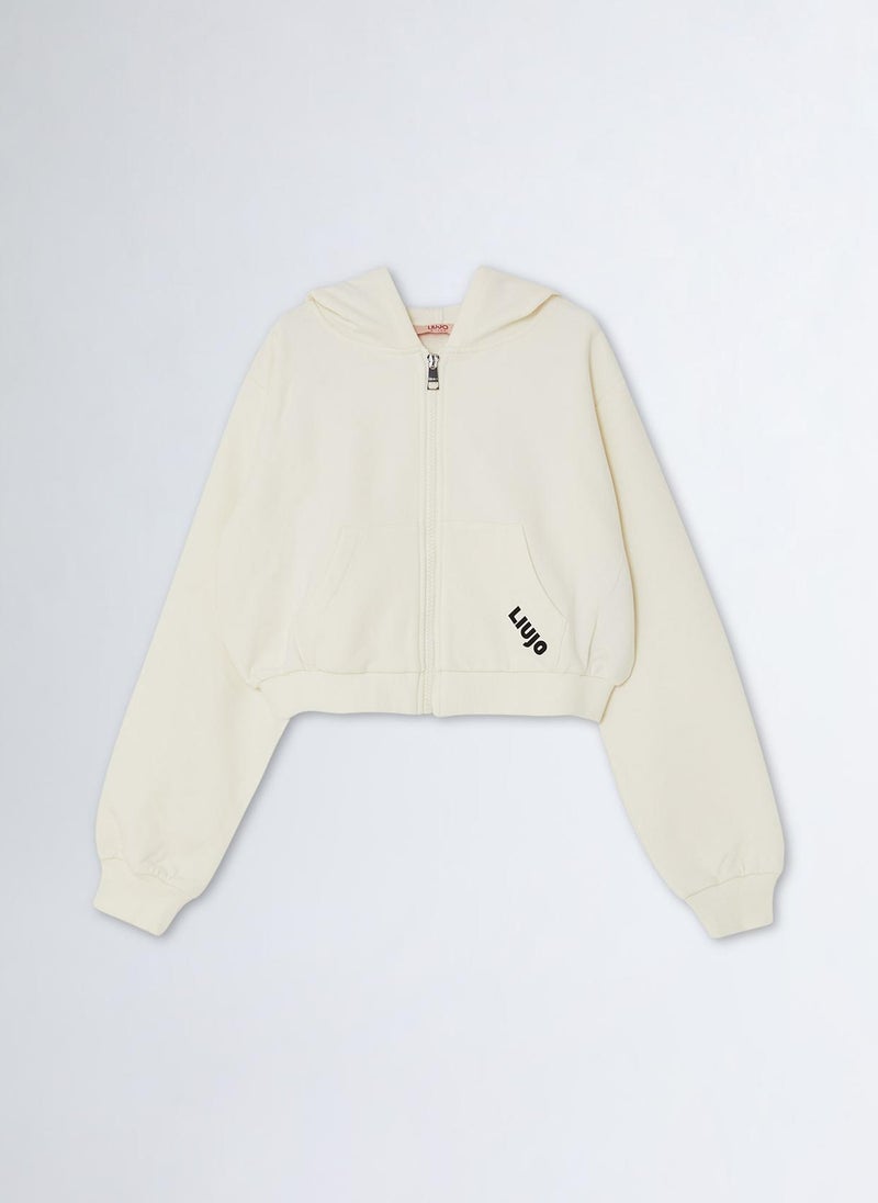 Liu Jo Hooded Sweatshirt with Zip - Image 1