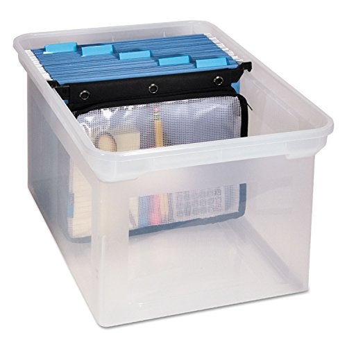 Advantus Expanding Zipper Pouch, Clear/Black - 13 in x 11.5 in x 1.25 in - Image 3