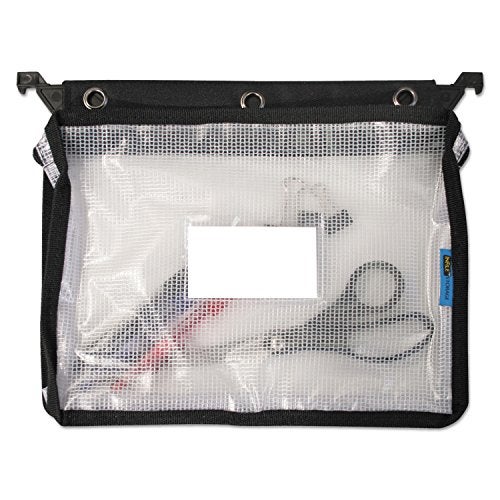 Advantus Expanding Zipper Pouch, Clear/Black - 13 in x 11.5 in x 1.25 in - Image 4
