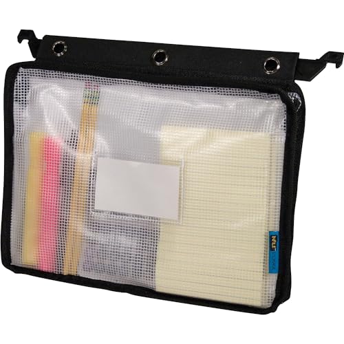Advantus Expanding Zipper Pouch, Clear/Black - 13 in x 11.5 in x 1.25 in - Image 5