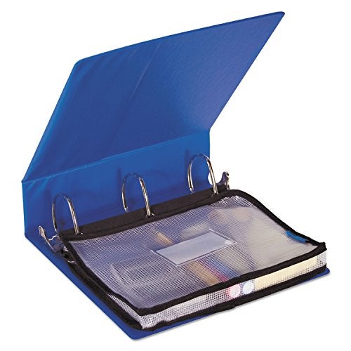 Advantus Expanding Zipper Pouch, Clear/Black - 13 in x 11.5 in x 1.25 in - Image 2