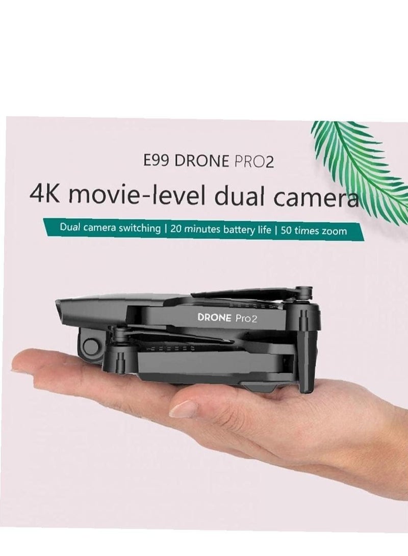 JAJEEK Mini Drone E99 – Foldable Remote Control Quadcopter with 4K FPV HD Dual Camera | WiFi Live Video Transmission | 6-Axis Stabilization | Altitude Hold | Portable Drone for Beginners, Aerial Photography & Travel (Black) | Compact & Easy to Fly - Image 4
