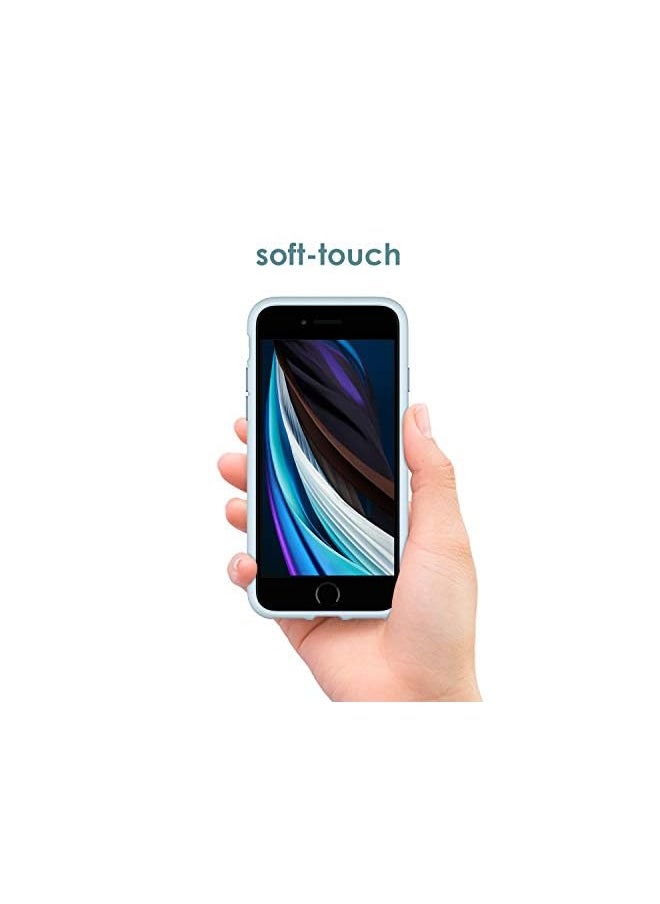 Jetech - Silicone Case For Iphone Se 3/2 (2022/2020 Edition), Iphone 8 And Iphone 7, 4.7-Inch, Silky-Soft Touch Full-Body Protective Case, Shockproof Cover With Microfiber Lining (Light Blue) - Image 1