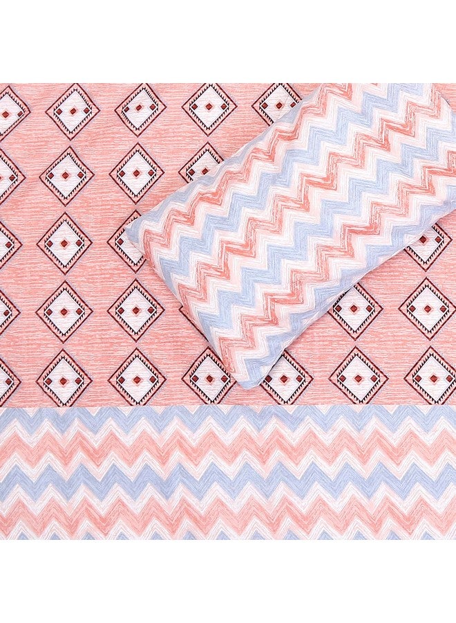 Status Contract -Cotton Rich Double Bedsheet with 2 Pillow Covers for Bed Room, Home, Hotel-120 GSM (Orange) - Image 4