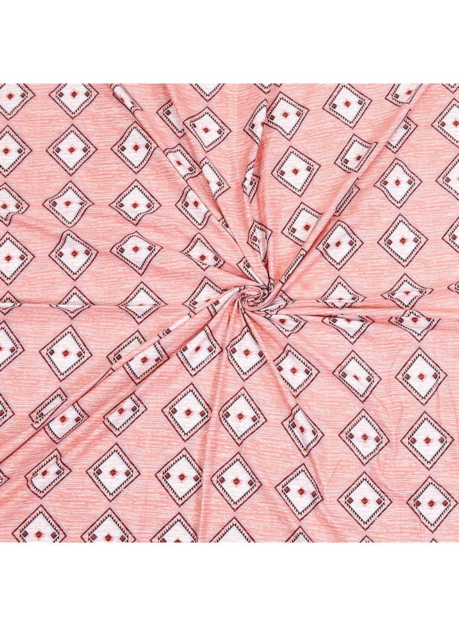 Status Contract -Cotton Rich Double Bedsheet with 2 Pillow Covers for Bed Room, Home, Hotel-120 GSM (Orange) - Image 3