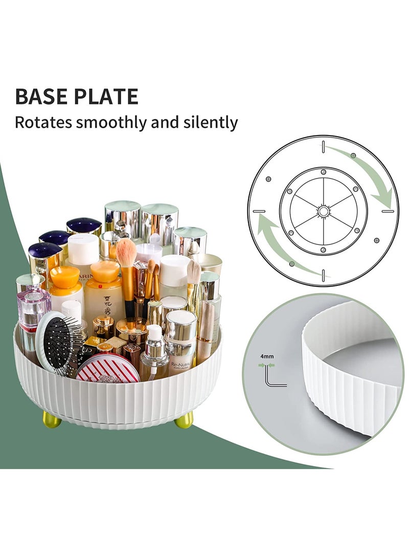 LEDIN Makeup Perfume Organizer 360 Degree Rotating Lazy Susan Cosmetic Desk Storage Lotions Display Case Round Gift Tray with Large Capacity for your Jewelry - Image 4