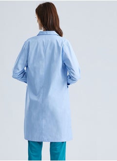 Gasin Long Sleeved Medical Laboratory Jacket Light Blue Friction Suit Women's Rubbing Suit Coat  - Image 2