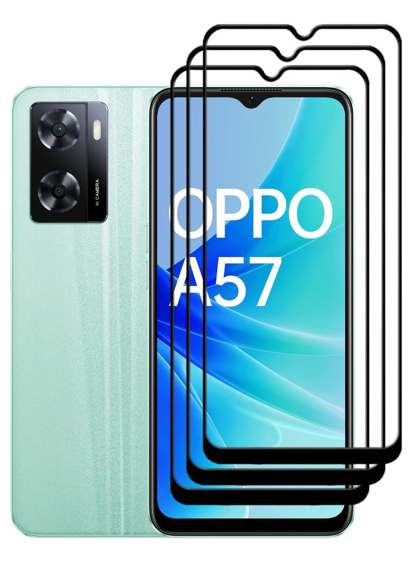 ACLIX 3 Pieces Antistatic ESD Dustproof Premium Quality High Definition Tempered Glass Screen Protector Designed For Oppo A57 - Image 1