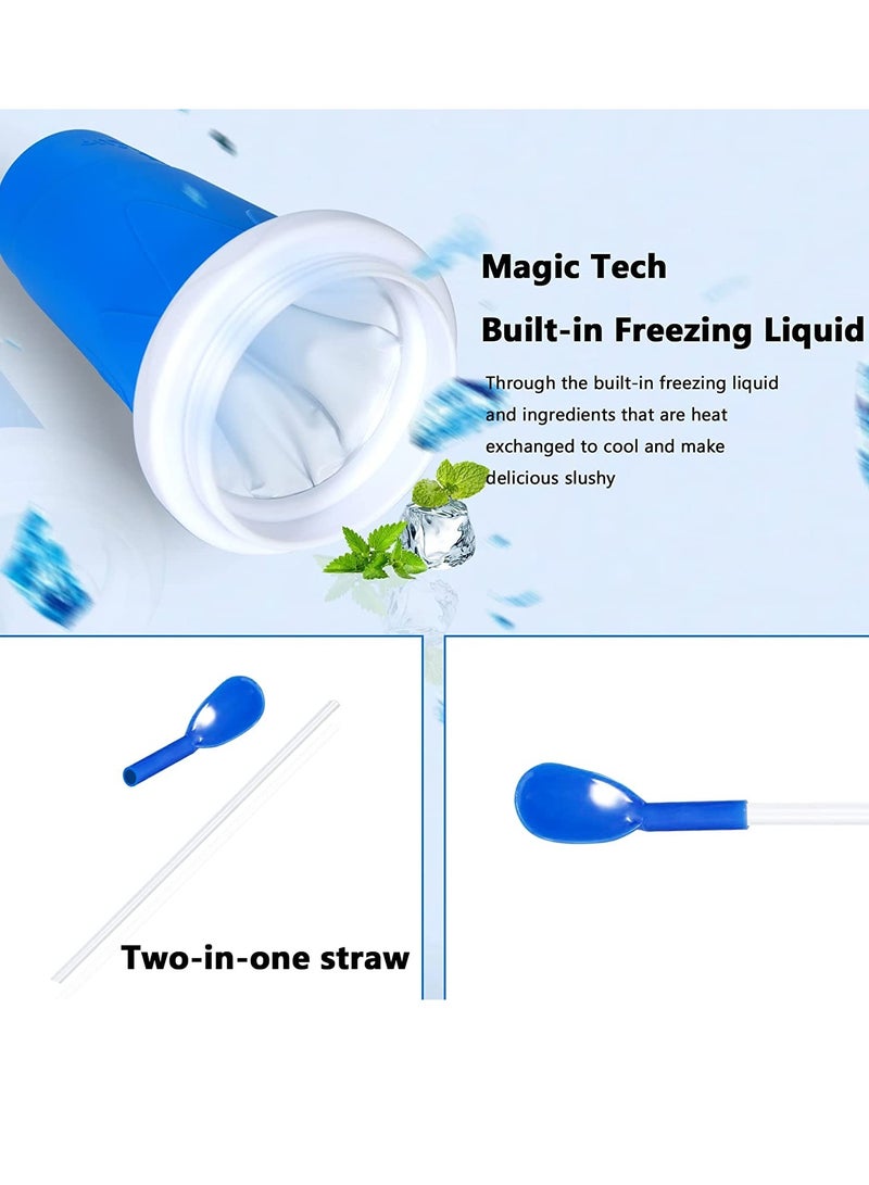ELTRAZONE Slushy Maker Cup Double Layers Silica Cup, Smoothie Pinch Ice Cup, Frozen Magic Squeeze Cup, Cooling Maker Cup, Freeze Mug Tools, Portable Squeeze Icy Cup - Image 4