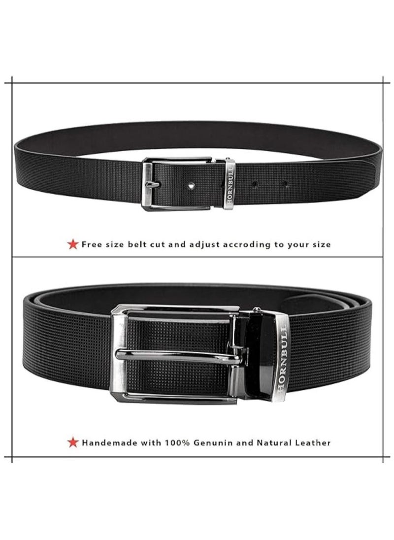 HORNBULL - Jason Men’s Leather Belt | Leather Belt for Men | Formal Men’s Leather Belt - Image 1