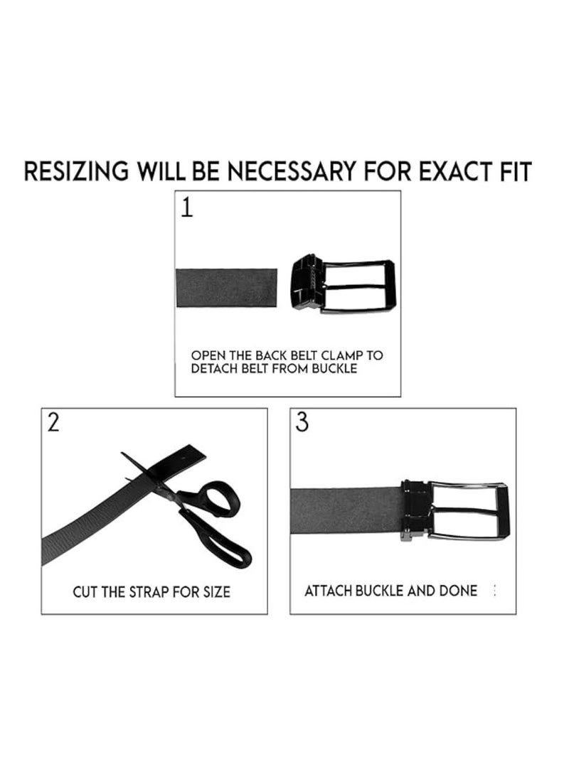 HORNBULL - Jason Men’s Leather Belt | Leather Belt for Men | Formal Men’s Leather Belt - Image 1