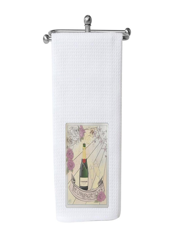 WCGXKO Champagne Lover Gift Best Friend Housewarming Gift Novelty Quote Kitchen Decor Towel (The Champagne Lover 1towel) - Image 1
