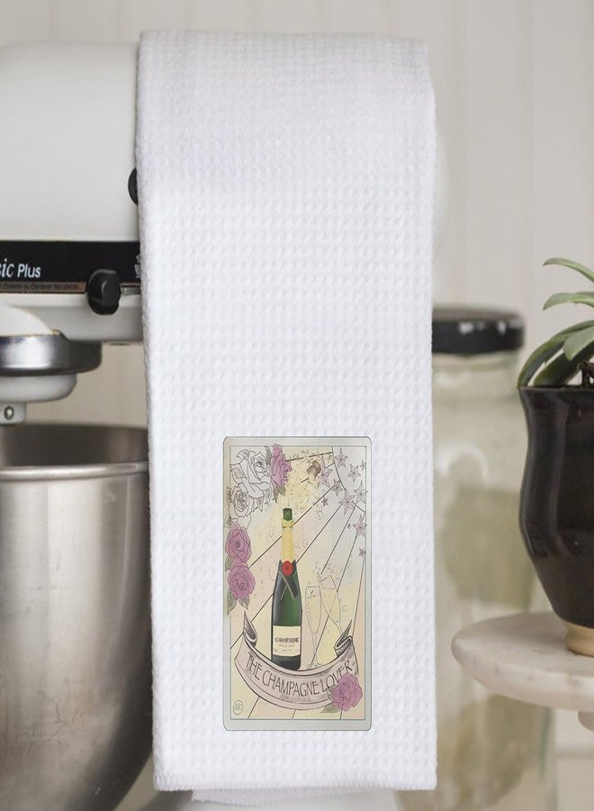 WCGXKO Champagne Lover Gift Best Friend Housewarming Gift Novelty Quote Kitchen Decor Towel (The Champagne Lover 1towel) - Image 5