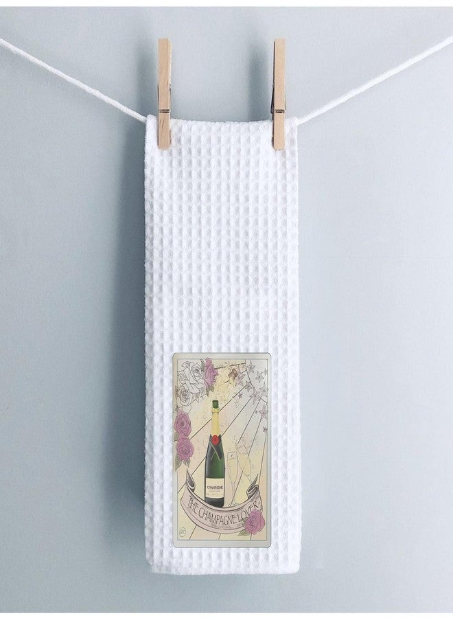 WCGXKO Champagne Lover Gift Best Friend Housewarming Gift Novelty Quote Kitchen Decor Towel (The Champagne Lover 1towel) - Image 4
