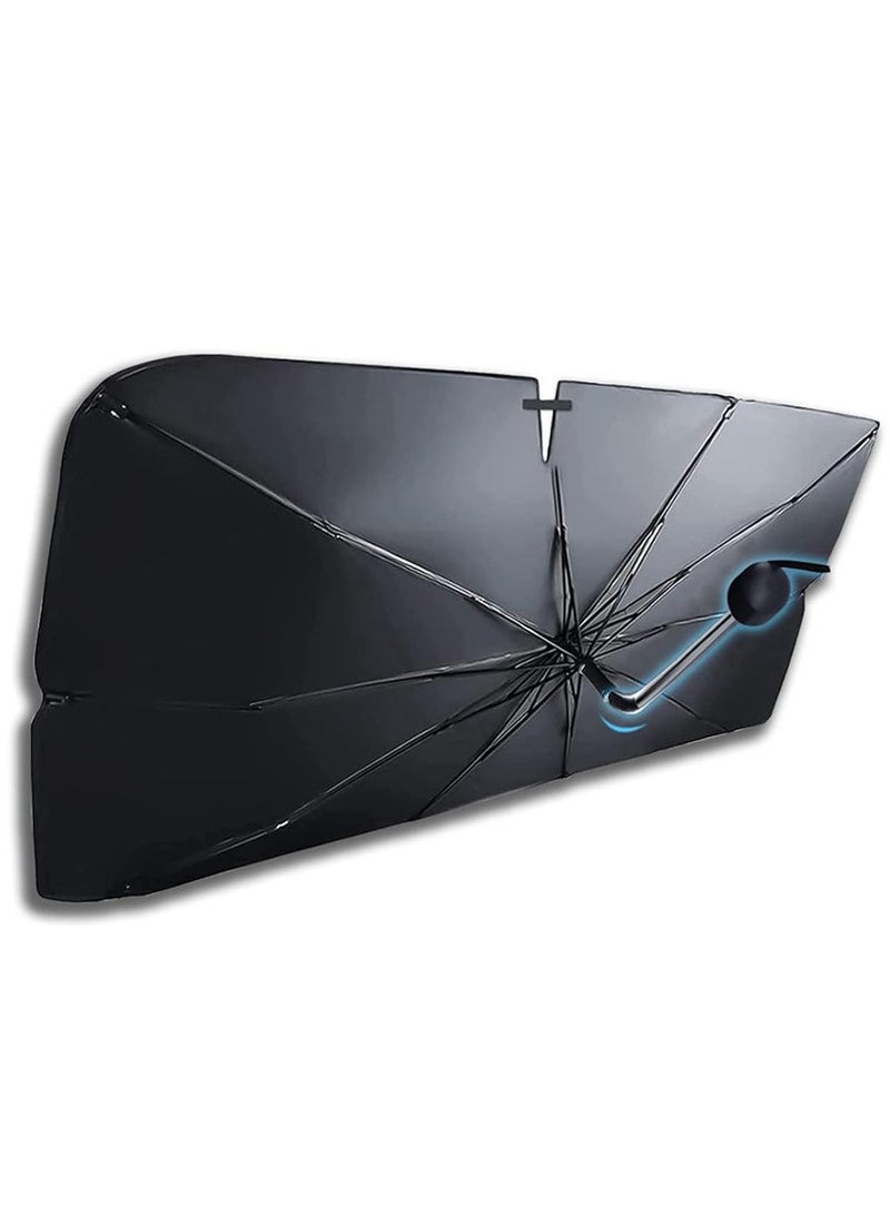 Generic Windshield Sun Shade Umbrella Car Windshield Sunshade - [5 Layers Anti UV Coating] 51"x30" Foldable Car Sun Shade, Car Sunshade, for Auto Sedan, SUV - Image 1