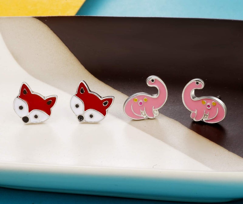 TAMHOO 33-Piece Earrings for Girls Hypoallergenic Earring Pack - Animal Earings for teen Girl - Cute Ear Rings Birthday Gifts for Teensï¼ŒKids Earrings Set - Image 5