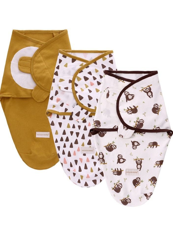 Miracle Baby Baby Wrapping Swaddle Sleeping Bag Three-piece Set 0 To 3 Months 