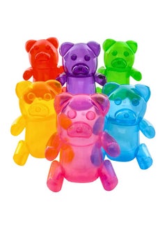 6 Pack Inflatable Gummy Bears Huge 24 Great For Party Decorations Unique Blow Up Pool Toys For Kids Candyland Themed Birthday Party Decorations Supplies By 4E'S Novelty