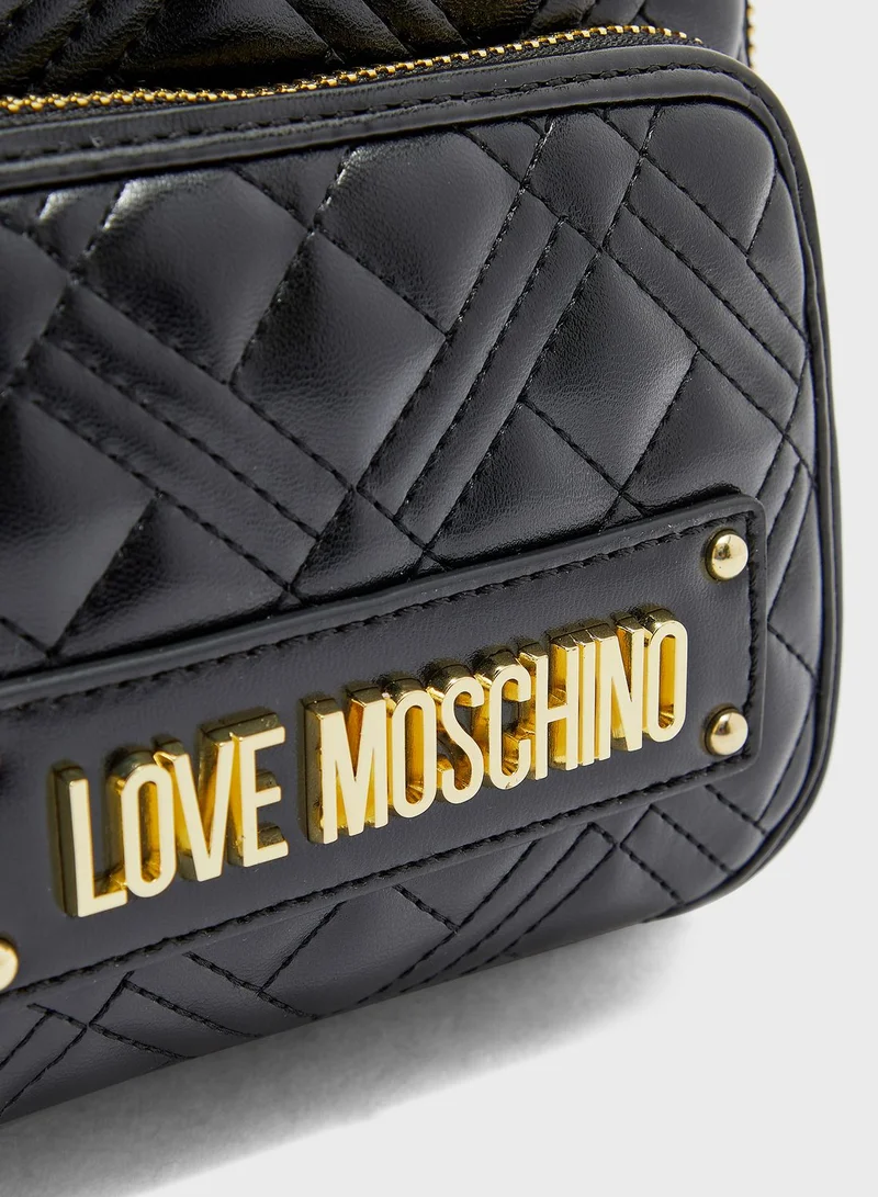 Love Moschino Front Pocket Backpack