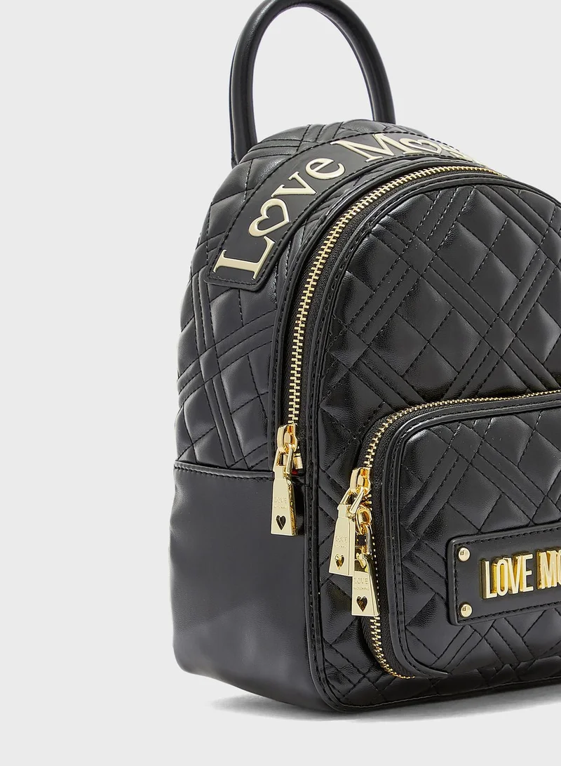 Love Moschino Front Pocket Backpack