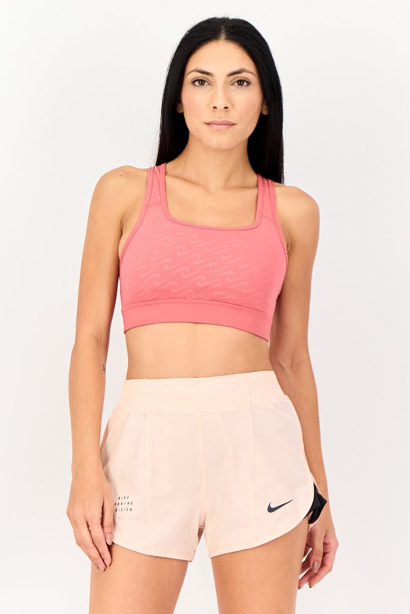 Nike Women Padded Training Sports Bra, Pastel Red - Image 1