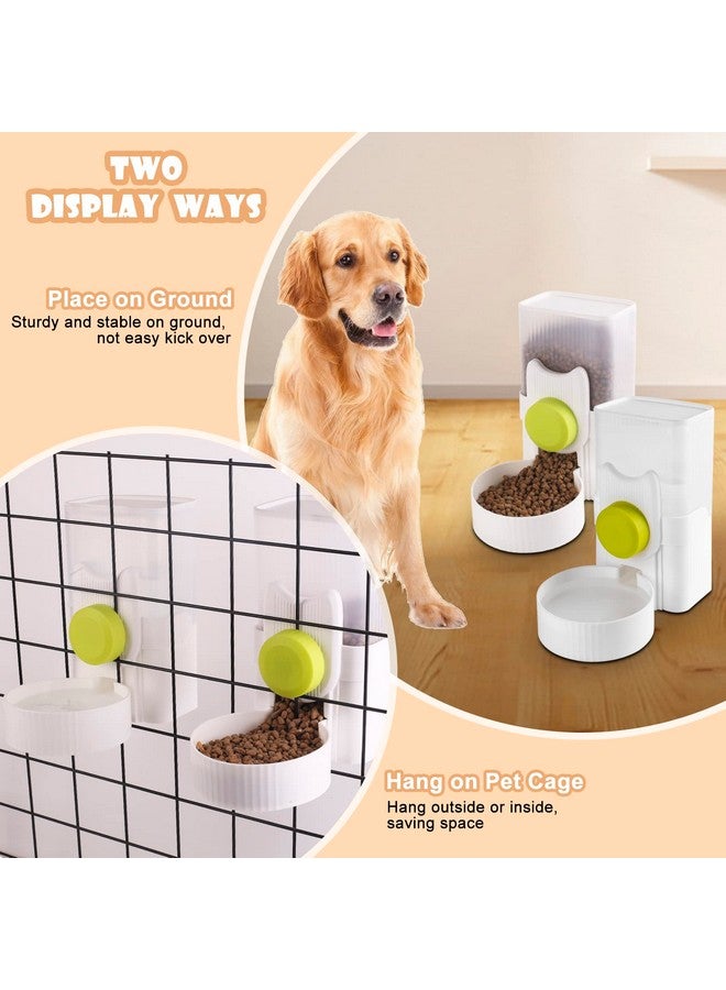 Famiever Automatic Replenish Pet Waterer, 1L Capacity Auto Siphon Gravity Cage Hanging Water Dispenser Set for Dog and Cat Small Animals, Removable Pet Water Bottle Water Container (Waterer, Green) - Image 3
