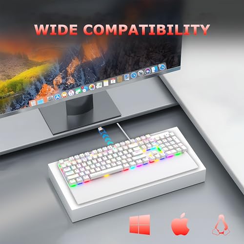 Ant Esports MK4100 RGB Mechanical Gaming Keyboard, Outemu Red Switches Linear & Silent – Chroma RGB – Magnetic Wrist Rest – Double Shot ABS Keycaps, Hot Swappable Switches – Mercury - Image 3