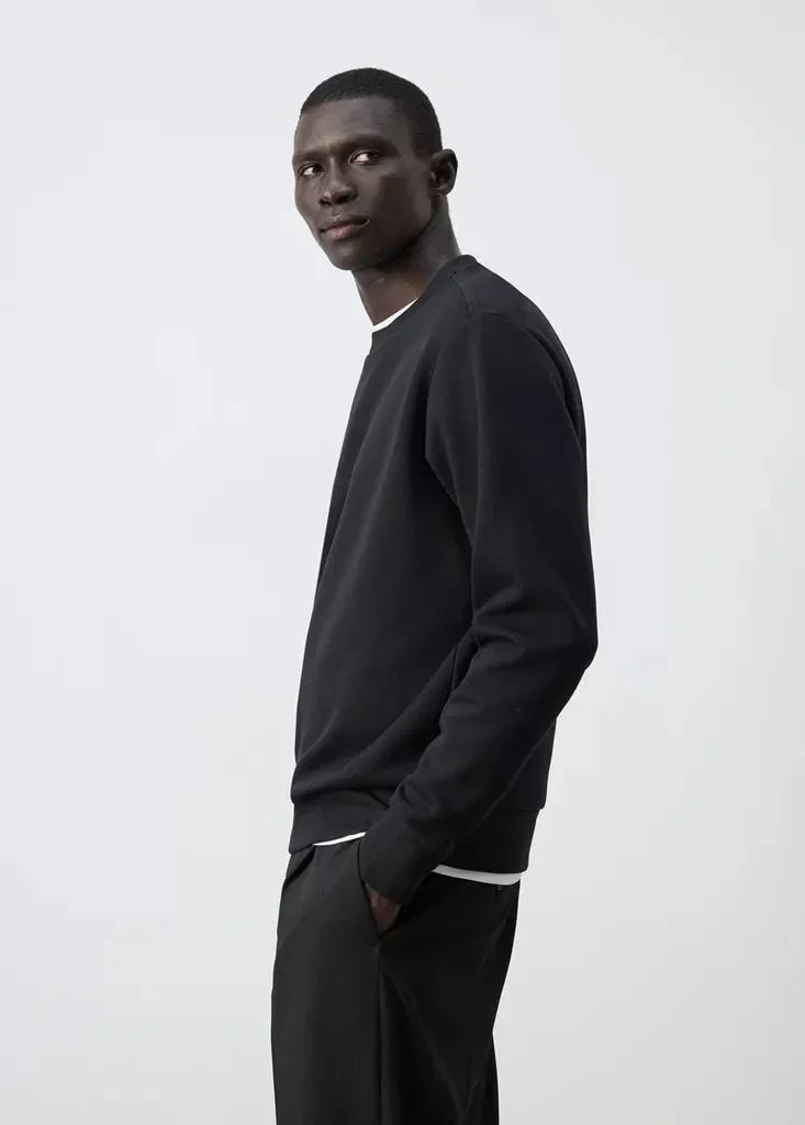 Mango Man  Cotton-Blend Regular-Fit Sweatshirt for Men | Best Price UAE
