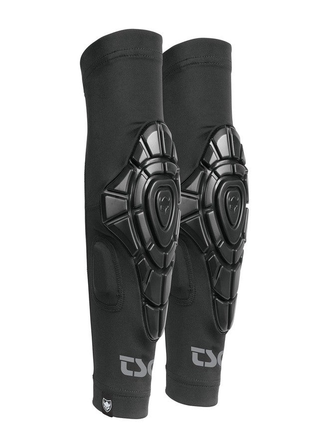 TSG - Elbow Sleeve Joint Pads, Black | Elbow Protection for Men & Women, Cycling, Trail, All Mountain, MTB, Pull Over Design, Low Profile, Anti Slip Top Cuff, Safety Certified | Swiss Design - L/XL - Image 1