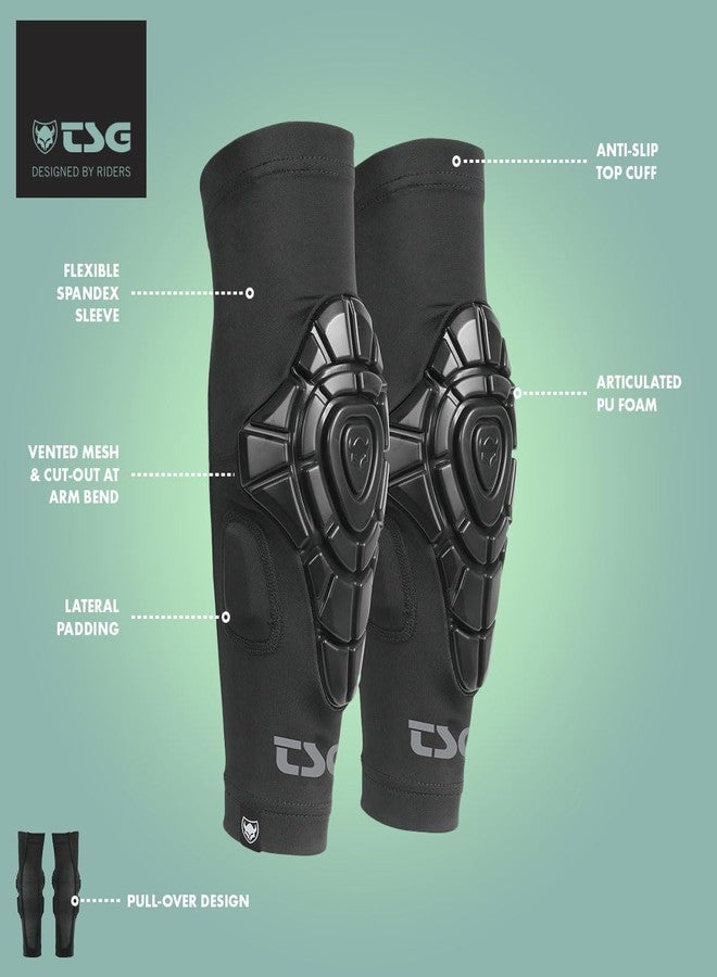 TSG - Elbow Sleeve Joint Pads, Black | Elbow Protection for Men & Women, Cycling, Trail, All Mountain, MTB, Pull Over Design, Low Profile, Anti Slip Top Cuff, Safety Certified | Swiss Design - L/XL - Image 3