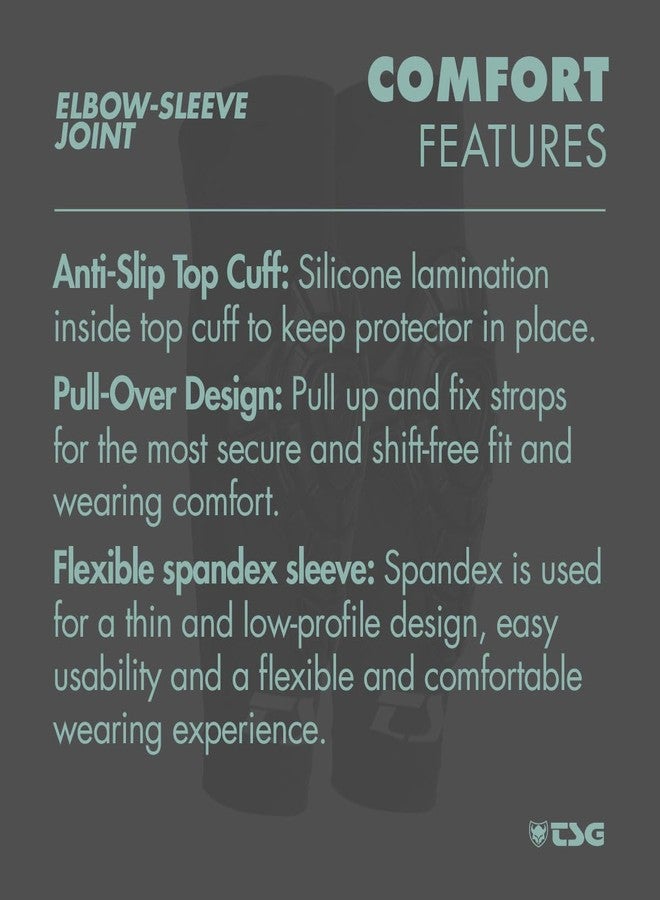 TSG - Elbow Sleeve Joint Pads, Black | Elbow Protection for Men & Women, Cycling, Trail, All Mountain, MTB, Pull Over Design, Low Profile, Anti Slip Top Cuff, Safety Certified | Swiss Design - L/XL - Image 5