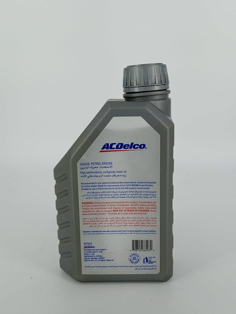 ACDelco 5W-20 Semi-Synthetic Engine Oil - 1 Liter - Image 2