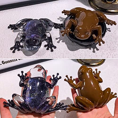 Wehous 2PCS Frog Shape Resin Molds, Animal Silicone Molds 3D Cute Resin Molds for Epoxy Casting, Unique Display Frog Mould for DIY Crafts Halloween Wall Desktop Home Decoration - Image 4