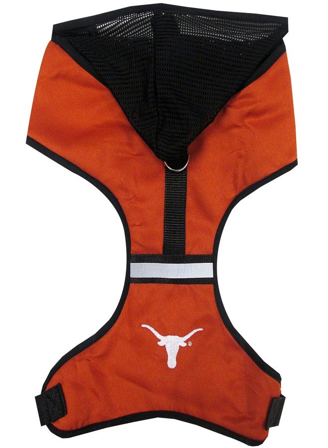 Pets First Collegiate Pet Accessories, Texas Longhorns Hooded Harness, Size Large - Image 1